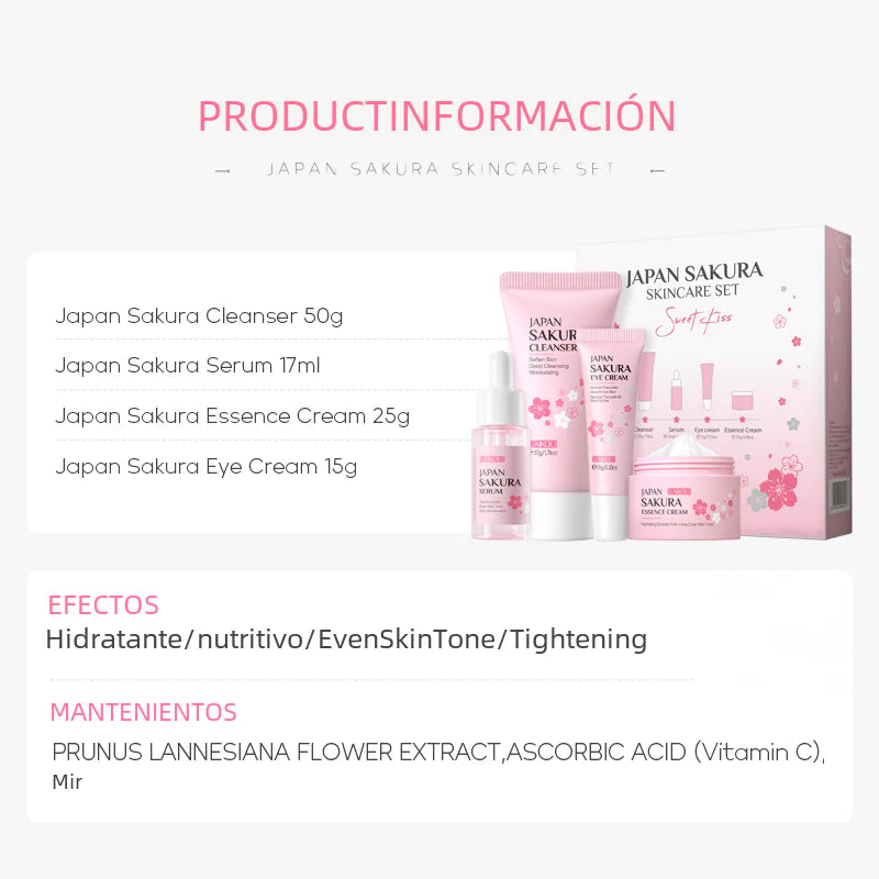 Japanese Sakura Skincare Set - 4 Pieces (Wholesale)