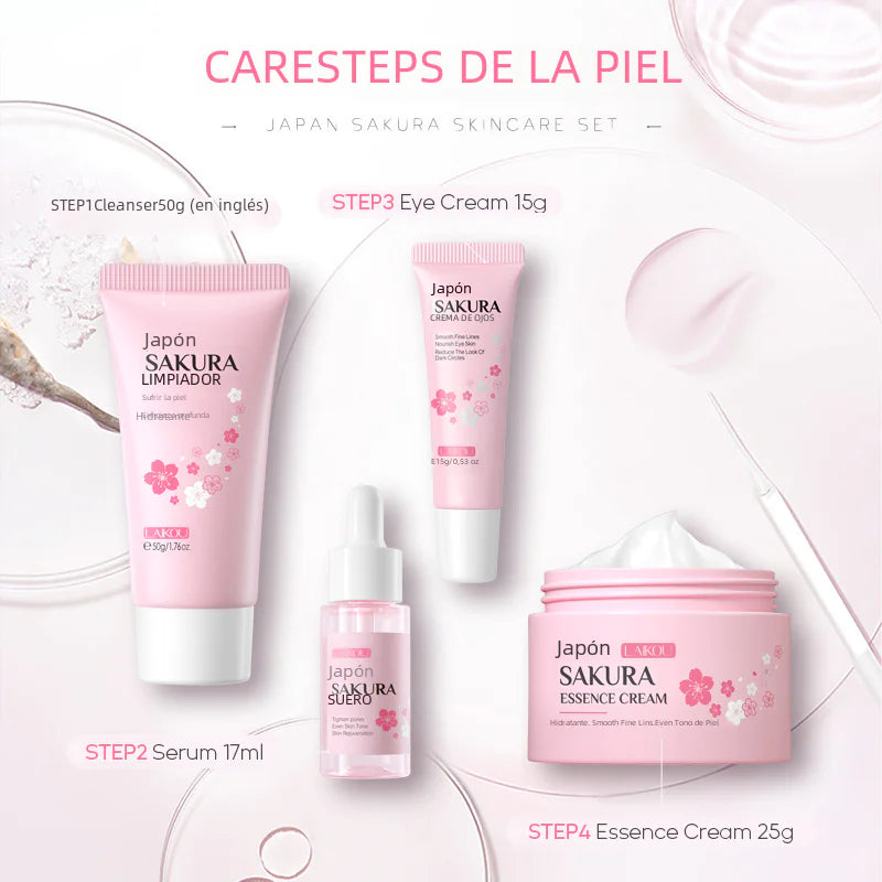 Japanese Sakura Skincare Set - 4 Pieces (Wholesale)